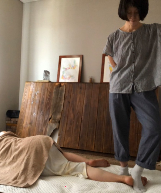 足圧ほぐしの施術