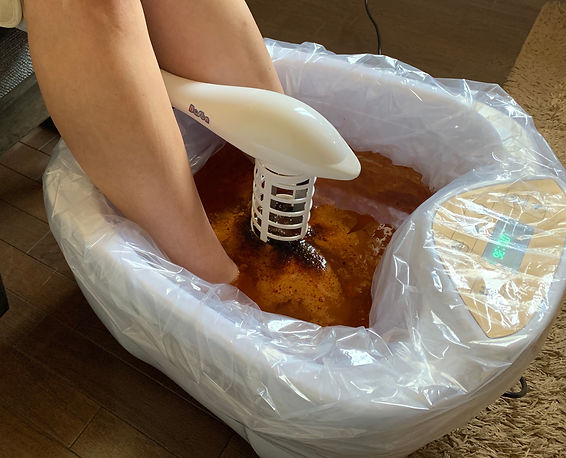 足湯デトックス30分後